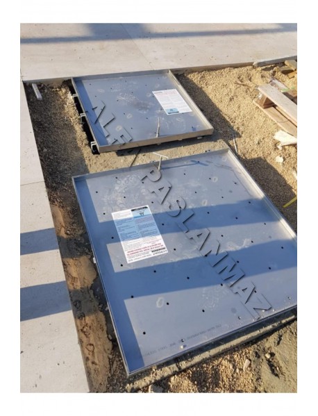 Üzeri Mermer Uygulanabilir Paslanmaz Makine Daire Kapakları 500x500 mm