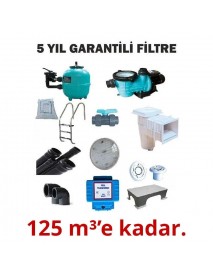 GEMAŞ Skimmerli Havuz Yapım Seti 125 m3'e Kadar