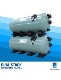 Turbidron Ø 2500 mm - L=5000 mm. 341 m3/h Bobin Sargılı Yatay Kum Filtresi