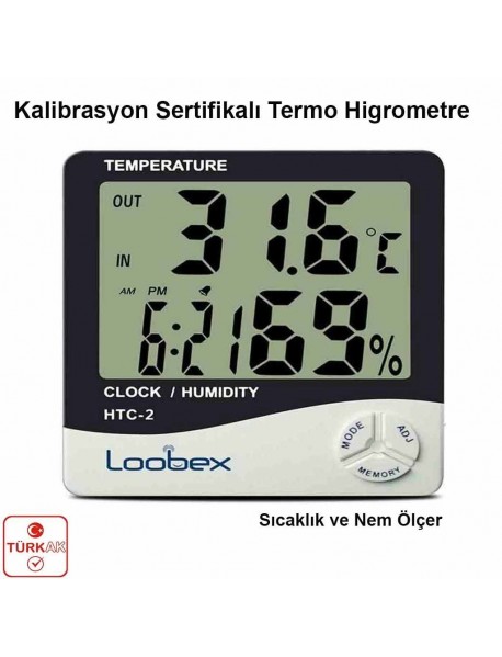 Kalibrasyon Sertifikalı Termo Higrometre